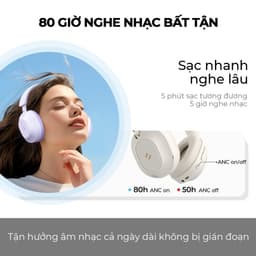 Thumbnail Tai nghe Bluetooth Havit Life NC01H H668BT | Chống ồn chủ động ANC - Nghe nhạc 80h - Màng loa 40mm | Bảo hành 12 tháng 3