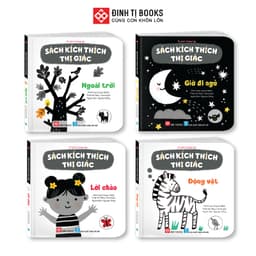 Thumbnail Sách kích thích thị giác - Đen trắng và màu sắc tương phản cho bé 0 -3 tuổi - Đinh Tị Books 1