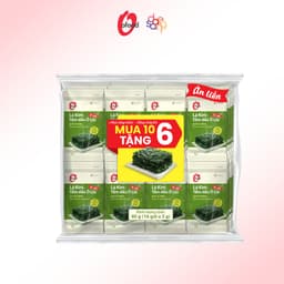 Thumbnail Lốc 16 gói lá kim tẩm dầu oliu 5g O'food 2