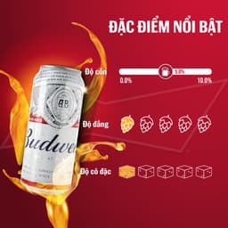 Thumbnail Thùng 12 Lon Bia Budweiser (500ml/lon) 1