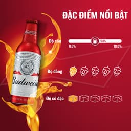 Thumbnail Thùng 24 Chai Aluminum Bia Budweiser Chính Hãng (355ml/ chai) 2