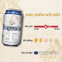 Thumbnail Bia Hoegaarden white bỉ thùng 24 lon (330ml/lon) 2