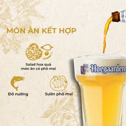 Thumbnail Bia Hoegaarden white bỉ thùng 24 lon (330ml/lon) 3
