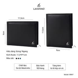 Thumbnail Set Ví Thắt Lưng Da Nam Fullbox Chính Hãng Lavatino  PATRICK 47 - T04 3