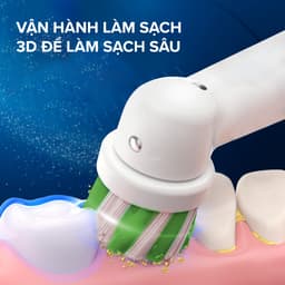 Thumbnail Bàn Chải Điện ORAL-B Loại Bỏ Thêm Đến 100% Mảng Bám Pro 500 D16.513 - Hộp 1 Cái 2