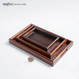 Thumbnail Bộ khay gỗ tần bì thành cao đa năng có tay cầm ONGTRE dùng cho nhà hàng, khách sạn, resort 2