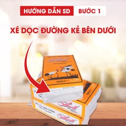 Thumbnail Combo 5 bịch khăn giấy rút đáy Silkwell 450g 2 lớp làm từ bột gỗ nguyên chất không tẩy trắng 3