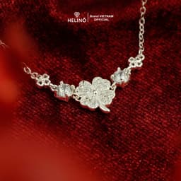 Thumbnail Lắc tay bạc nữ HELINO cỏ bốn lá đính đá và charm cao cấp trang sức cá tính V35 3