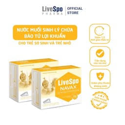 Thumbnail Combo 2 hộp Nhỏ mũi giúp giảm viêm mũi, nghẹt mũi cho trẻ em - LiveSpo Navax sơ sinh (Hộp 5 ống) 1