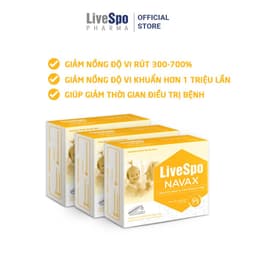Thumbnail Combo 2 hộp Nhỏ mũi giúp giảm viêm mũi, nghẹt mũi cho trẻ em - LiveSpo Navax sơ sinh (Hộp 5 ống) 4