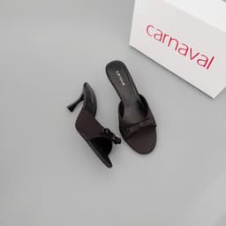 Thumbnail Dép Cao Gót Nữ Carnaval Gót Cao 7cm - 9cm Siêu Tôn Dáng Quai Ngang Trang Trí Nơ Siêu Xinh - VS91 4