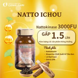 Thumbnail Hộp Quà Tặng Sức Khỏe Genki Fami Nhật Bản Omega 3, Natto Ichou và Shiro Hada 4
