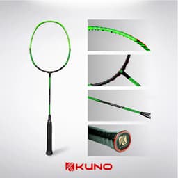 Thumbnail Vợt cầu lông KUNO chính hãng, chất liệu full carbon cao cấp, 6U nhẹ 72g, vợt công thủ toàn diện, dễ chơi, căng sẵn 11kg 4