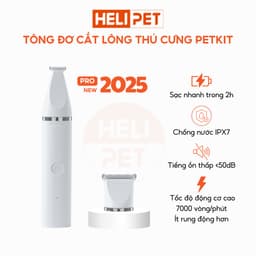 Thumbnail Tông Đơ Đa Năng PETKIT 2in1 Pro 2025 Chuyên Dụng Cắt Tỉa Cạo Lông Cho Chó Mèo, Thú Cưng - HeLiPet 1