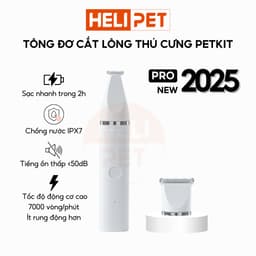 Thumbnail Tông Đơ Đa Năng PETKIT 2in1 Pro 2025 Chuyên Dụng Cắt Tỉa Lông Chó, Mèo - HeLiPet 1