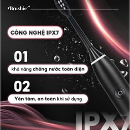 Thumbnail Bàn chải điện Brushie Eco phiên bản tiết kiệm 2024 với 5 chế độ làm sạch phù hợp cả cho người niềng răng 3