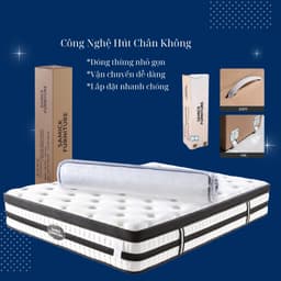 Thumbnail NÊM LÒ XO TÚI HÚT CHÂN KHÔNG Cao Cấp SAMICK HIGHEND EUROTOP Hàn Quốc - Bảo vệ cột sống 4