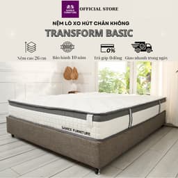 Thumbnail NỆM LÒ XO TÚI HÚT CHÂN KHÔNG Cao Cấp SAMICK TRANSFORM BASIC - Nâng đỡ cơ thể 1