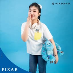 Thumbnail GIORDANO Áo Thun Ngắn Tay Nữ Monster INC Print Tee 05394274 1