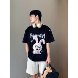Thumbnail Áo thun FIDE Rabbit phông unisex form rộng local brand nam nữ cổ tròn oversize - AT130 4