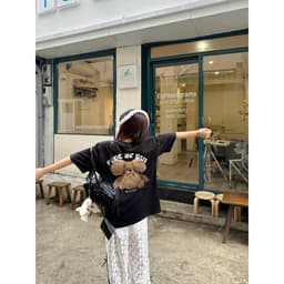 Thumbnail Áo thun FIDE Teddy phông unisex form rộng local brand nam nữ cổ tròn oversize - AT128 3