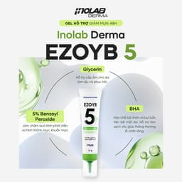 Thumbnail Gel chấm mụn Inolab Derma Ezoyb 5 15 Gram (5% Benzoyl Peroxide + 0.1% BHA) - Từ Hảo 1
