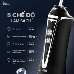 Thumbnail Máy tăm nước cầm tay Maxcare gồm 5 mẫu máy tăm nước gấp gọn & tăm nước mini 200ml,300ml Nhật Bản 2