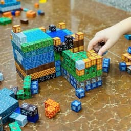 Thumbnail Đồ Chơi Nam Châm Khối Mô Hình Lắp Ráp, Trò Chơi Xếp Gạch Xây Dựng Từ Tính 1
