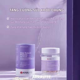 Thumbnail Men Vi Sinh Phụ Nữ  Arravite Inner Balance - Viên Uống Phụ Khoa Ngăn Ngừa Ngứa Ngáy Khó Chịu Cơ Thể 4