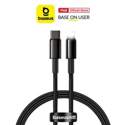 Thumbnail Cáp sạc nhanh Typec to IP PD20W 3.0A dùng cho iP10/11/12 Baseus Tungsten Gold dây bọc dù chống đứt dài 1M/2M 2