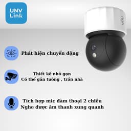 Thumbnail Camera wifi quay quét 360 UNIVIEW S3EM3 3MP còi báo động đàm thoại 2 chiều chống nước IP67 BH 2 năm 3