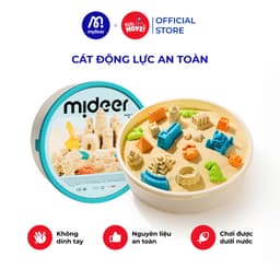 Thumbnail Cát động lực cho bé Mideer an toàn kèm khuôn dụng cụ, cát trọng lực dẻo tạo hình Magic Sand Play 1