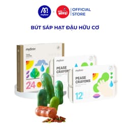 Thumbnail Màu sáp Lụa hạt Đậu Mideer Pease Crayons, Bút Sáp Màu Hữu Cơ An Toàn cho bé 1