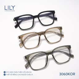 Thumbnail Gọng kính mắt vuông nam nữ LILYEYEWEAR chất liệu nhựa chắc chắn kiểu dáng thanh lịch hiện đại thời thượng 3060KOR 1