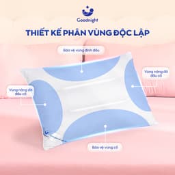 Thumbnail Gối Ngủ Vua Nệm Goodnight Mochi 45x65cm, Gối Nằm Chất Liệu Gòn Lông Vũ, Ruột Gối Cao Cấp Thư Giãn Cổ Vai Gáy 3