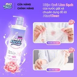 Thumbnail Combo 2 Chai nước Giặt Xả MaxKleen chuyên dụng cho đồ lót Hương hoa mẫu đơn thanh khiết (650g/Chai) Mới 2