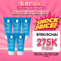 Thumbnail Sữa Rửa Mặt La Roche Posay Dạng Gel Giảm Mụn, Kiềm Dầu Effaclar Foaming Gel (50ml/200ml/400ml) 1