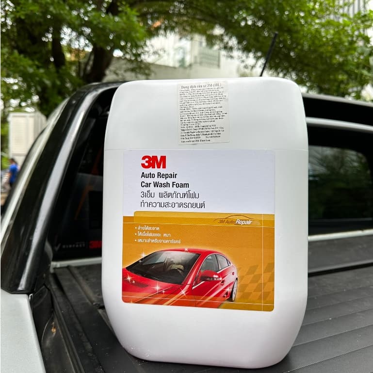 Ảnh Xà bông rửa xe bọt tuyết  3M -  Can 10L Nhập khẩu Thái Lan, Tỷ lệ pha 1:100 4