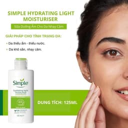 Thumbnail Sữa Dưỡng Ẩm, Ngăn Lão Hóa Và Tái Tạo Da Sáng Khỏe Simple Kind To Skin Hydrating Light Moisturiser 125ml 2