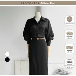 Thumbnail BBSTORE’S Áo Sơ Mi Tay Dài Voan Ánh Kim Thanh Lịch - A3608 1
