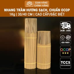 Thumbnail Nhang trầm hương cao cấp [1Kg] sạch chuẩn sản phẩm OCOP, ISO 9001 - Xưởng Mộc Việt 1