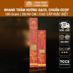 Thumbnail Nhang trầm hương cao cấp [100gr] sạch chuẩn sản phẩm OCOP, ISO 9001 - Xưởng Mộc Việt 1