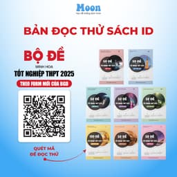Thumbnail Combo 3 sách bộ đề minh họa khối A ôn luyện thi THPTQG 2025 Môn Toán, Lý, Hóa Moonbook | Sách ID 1