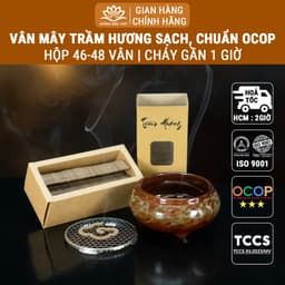 Thumbnail Nhang vân mây trầm hương cao cấp hộp 46-48 vân chất lượng OCOP, ISO 9001 - Xưởng Mộc Việt 1