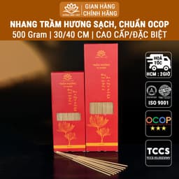 Thumbnail Nhang trầm hương cao cấp sạch [500gr & 1kg] chuẩn sản phẩm OCOP, ISO 9001 - Xưởng Mộc Việt 1