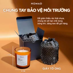 Thumbnail Nến Thơm Tinh Dầu Thiên Nhiên Nomad Premium Scented Candle 230g - Giúp Ngủ Ngon, Thư Giản, Khử Mùi 2