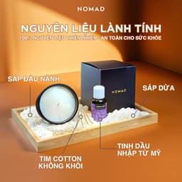 Thumbnail Nến Thơm Tinh Dầu Thiên Nhiên Nomad Premium Scented Candle 230g - Giúp Ngủ Ngon, Thư Giản, Khử Mùi 1