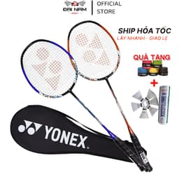 Thumbnail Bộ 2 Vợt Cầu Lông YN Căng Sẵn Khung Crom Siêu Cứng,Siêu Dẻo + Tặng Cuốn Cán Và Bao Đựng 1