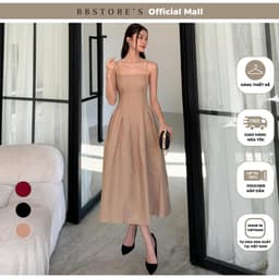 Thumbnail BBSTORE’S Đầm Dài Dự Tiệc 2 Dây Xòe Phồng Cùng Tùng Váy Xếp Ly Sang Trọng - TK133 1