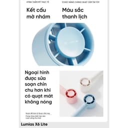 Thumbnail Quạt tích điện Lumias X6 Lite - 5W, 5 tốc độ gió 2